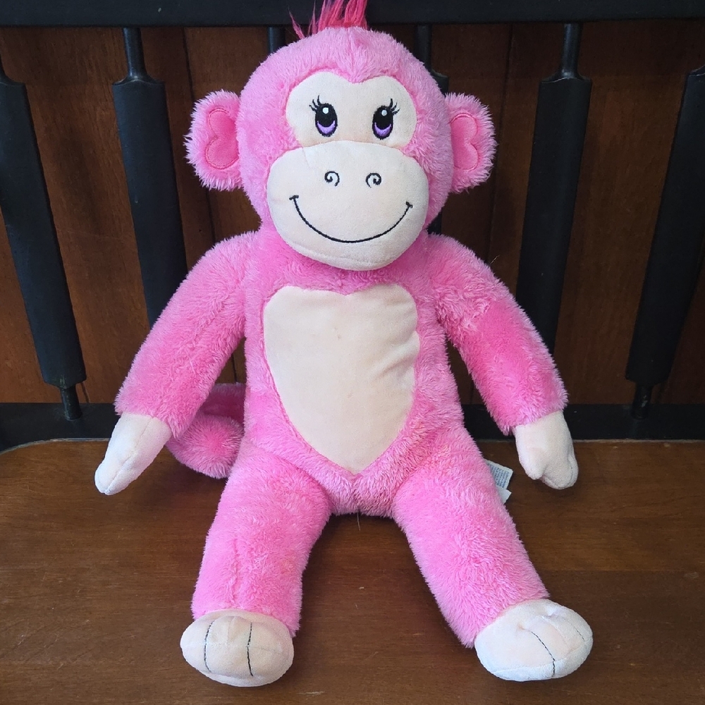 Pink Plush Monkey Toy